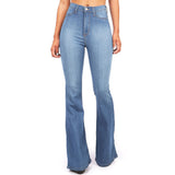 Funki Buys | Pants | Women's High Waist Slim Fit ... - Blue : Light Blue : High Waist Jeans / 4XL / Polyester Denim - image 6