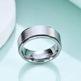 Unisex Rotating Spinner Wedding Band 1Pc - Silver - Spinner Rings - 12 - Stainless Steel - image 12