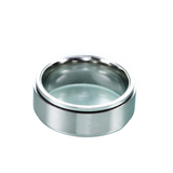 Unisex Rotating Spinner Wedding Band 1Pc - Silver - Spinner Rings - 12 - Stainless Steel - image 16