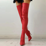 Funki Buys | Boots | Women's Above Knee High Stilett... - Black : Stiletto Over The Knee Boots / 43 B / PU Leather - image 14