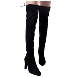 Funki Buys | Boots | Women's Thigh High Over Knee Lo... - Black - Over Knee Suede Boots / 10.5 B / Suede PU Leather - image 3