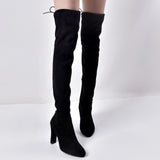 Funki Buys | Boots | Women's Thigh High Over Knee L... - Black - Over Knee Suede Boots / 10.5 B / Suede PU Leather - image 32