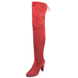 Funki Buys | Boots | Women's Thigh High Over Knee Lo... - Black - Over Knee Suede Boots / 10.5 B / Suede PU Leather - image 6