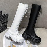 Funki Buys | Boots | Women's Knee High Platform Knights Boots - Black : Long Knee High Boots / 43 B / PU Leather - image 3