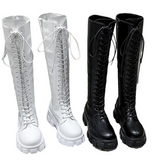 Funki Buys | Boots | Women's Knee High Platform Knights Boots - Black : Long Knee High Boots / 43 B / PU Leather - image 1