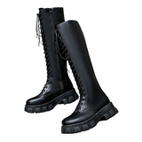 Funki Buys | Boots | Women's Knee High Platform Knights Boots - Black : Long Knee High Boots / 43 B / PU Leather - image 13