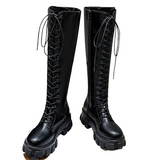 Funki Buys | Boots | Women's Knee High Platform Knights Boots - Black : Long Knee High Boots / 43 B / PU Leather - image 15