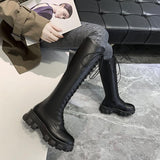 Funki Buys | Boots | Women's Knee High Platform Knights Boots - Black : Long Knee High Boots / 43 B / PU Leather - image 8