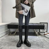 Funki Buys | Boots | Women's Knee High Platform Knights Boots - Black : Long Knee High Boots / 43 B / PU Leather - image 11