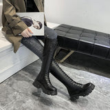 Funki Buys | Boots | Women's Knee High Platform Knights Boots - Black : Long Knee High Boots / 43 B / PU Leather - image 9