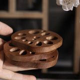 Funki Buys | Coasters | Natural Lotus Roo... - Beige - Beech / Lotus Root Coasters Set of 10 / 3.74" x 3.34" / Wood - image 7