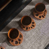 Funki Buys | Coasters | Natural Lotus Ro... - Beige - Beech / Lotus Root Coasters Set of 10 / 3.74" x 3.34" / Wood - image 10