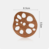 Funki Buys | Coasters | Natural Lotus Roo... - Beige - Beech / Lotus Root Coasters Set of 10 / 3.74" x 3.34" / Wood - image 6