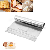 Funki Buys | Cooking Scrapers | Cake, Pastry, ... - Black - Dough Cutter / 5.90" x 4.72" x 0.98" / Stainless Steel - image 14