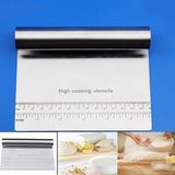 Funki Buys | Cooking Scrapers | Cake, Pastry, ... - Black - Dough Cutter / 5.90" x 4.72" x 0.98" / Stainless Steel - image 15