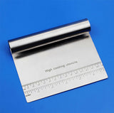 Funki Buys | Cooking Scrapers | Cake, Pastry, ... - Black - Dough Cutter / 5.90" x 4.72" x 0.98" / Stainless Steel - image 13