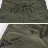 Men's Slim Fit Cargo Pant Mid-Waist Jeans - Army Green - Pants - 40 - Polyester Denim - image 10