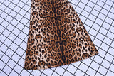 Women's Leopard Print Stretch Flared Pants - Black/Gold - Leopard Print Flared Pants - XXL - Spandex / Polyester - image 15