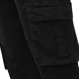 Men's Stretch Slim Fit Cargo Skinny Jeans - Black - 1 / Pants - XXXL - Cotton Blend - image 18