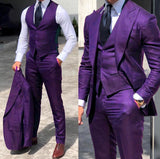 Men's Classy 3 Pcs Slim Fit Formal Suits - Brown - Light Brown / 3 Pcs Slim Fit Suit - 6XL - Polyester - image 6