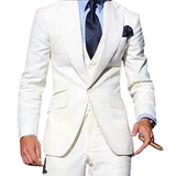 Men's 3 Pcs Formal Grooms Suit Slim Fit - Burgundy - 3 Pcs Suit - 6XL - Polyester - image 32