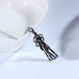Unisex Hugging Pendant Necklace - Silver - Hug Necklace - Small - Alloy - image 5