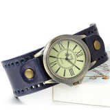 Men's Steampunk Goth Style Wide Watch - Black - Retro Watch - M - Alloy/Leather - image 15