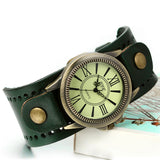 Men's Steampunk Goth Style Wide Watch - Black - Retro Watch - M - Alloy/Leather - image 21