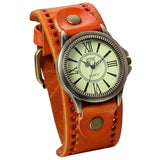 Men's Steampunk Goth Style Wide Watch - Black - Retro Watch - M - Alloy/Leather - image 32