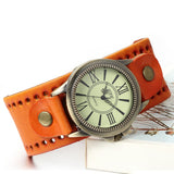 Men's Steampunk Goth Style Wide Watch - Black - Retro Watch - M - Alloy/Leather - image 9