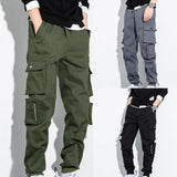 Men's Hip Hop Streetwear Cargo Pants 8XL - Black - Streetwear Cargo Pants - 8XL - Polyester - image 4