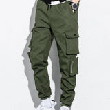 Men's Hip Hop Streetwear Cargo Pants 8XL - Black - Streetwear Cargo Pants - 8XL - Polyester - image 21
