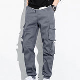 Men's Hip Hop Streetwear Cargo Pants 8XL - Black - Streetwear Cargo Pants - 8XL - Polyester - image 25