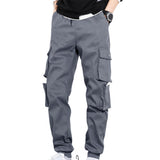 Men's Hip Hop Streetwear Cargo Pants 8XL - Gray - Streetwear Cargo Pants - 8XL - Polyester - image 2