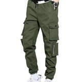 Men's Hip Hop Streetwear Cargo Pants 8XL - Army Green - Streetwear Cargo Pants - 8XL - Polyester - image 3