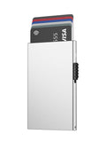 Men's Women's RFID Popup Credit Card Holder - White - RFID Wallet - PU Leather / Aluminium - image 6