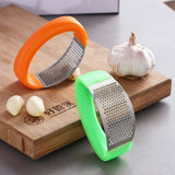Stainless Steel Garlic Crusher - Orange - Garlic Press - 4.33 x 2.95 x 0.77" - Stainless Steel - image 10