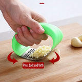 Stainless Steel Garlic Crusher - Orange - Garlic Press - 4.33 x 2.95 x 0.77" - Stainless Steel - image 12