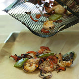 Non-Stick BBQ Mesh Grilling Bake Bag - Black - Grill Mesh Bag / Extra Large x 2 - Medium - PTFT - image 7