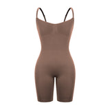 Women's Seamless Bodysuit Shaper - Beige - Shapewear Body Shaper - 3XL - Spandex - image 22