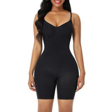Women's Seamless Bodysuit Shaper - Beige - Shapewear Body Shaper - 3XL - Spandex - image 1