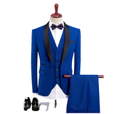 Men's Formal Wedding Attire 3 Pcs Slim Fit - Ivory - 3 Pcs Slim Suit - 5XL - Linen - image 10