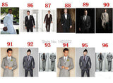 Men's Custom 3 Pcs Grooms Suit Tailcoat - Black - 3 Piece Groomsmen Tuxedo Suit - 6XL - Polyester - image 33