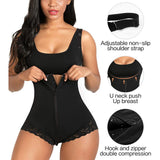 Women's Tummy Control Slimmer Suit - Black - Bodysuit Shapewear - XXXL - image 6