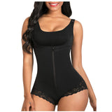 Women's Tummy Control Slimmer Suit - Black - Bodysuit Shapewear - XXXL - image 2