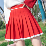 Women's Stretchy Flared Mini Skater Skirt - Red - A1 / Plaid Gothic Skirt - XXXL - Polyester - image 12