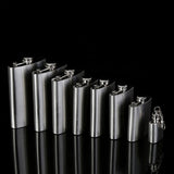 Stainless Steel Drink Flasks 1oz -10oz - Silver - A / 1 oz Hip Flask - 1 oz - 10 oz - Stainless Steel - image 15