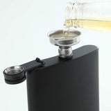 Black Stainless Steel Hip Flask 8oz - Black - Matte Black / Hip Flask - 8oz - Stainless Steel - image 10