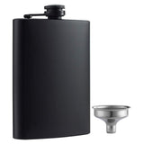 Black Stainless Steel Hip Flask 8oz - Black - Matte Black / Hip Flask - 8oz - Stainless Steel - image 2