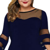 Women's Stylish Formal Party Midi Dress - Red Wine - Dress - 5XL - Polyester/Chiffon - image 7